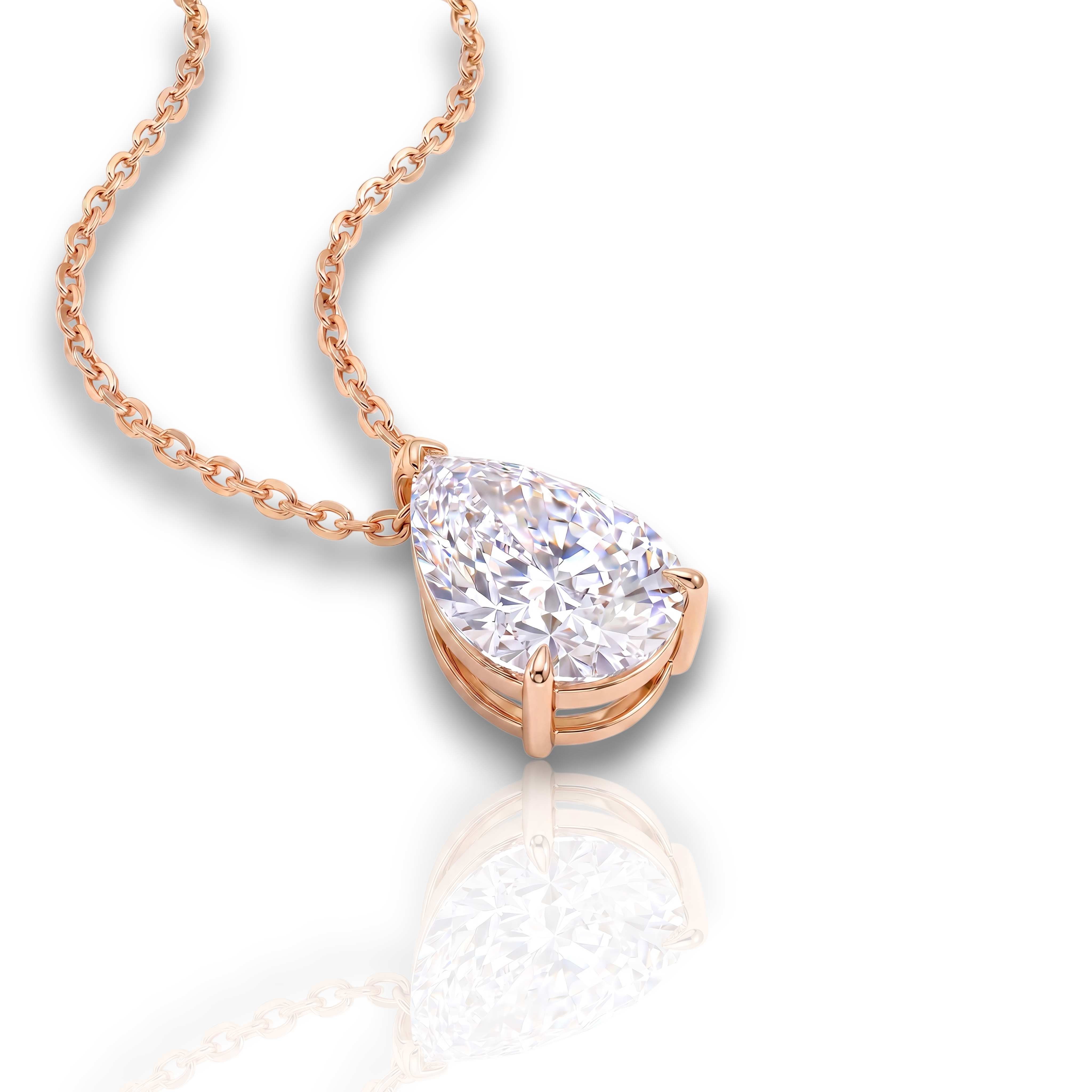 18K Rose Gold Vermeil / 4.00 CARAT
