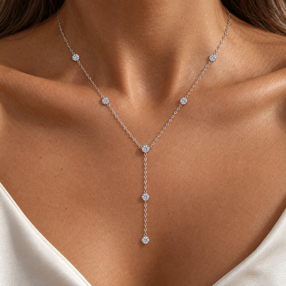 18K White Gold Vermeil