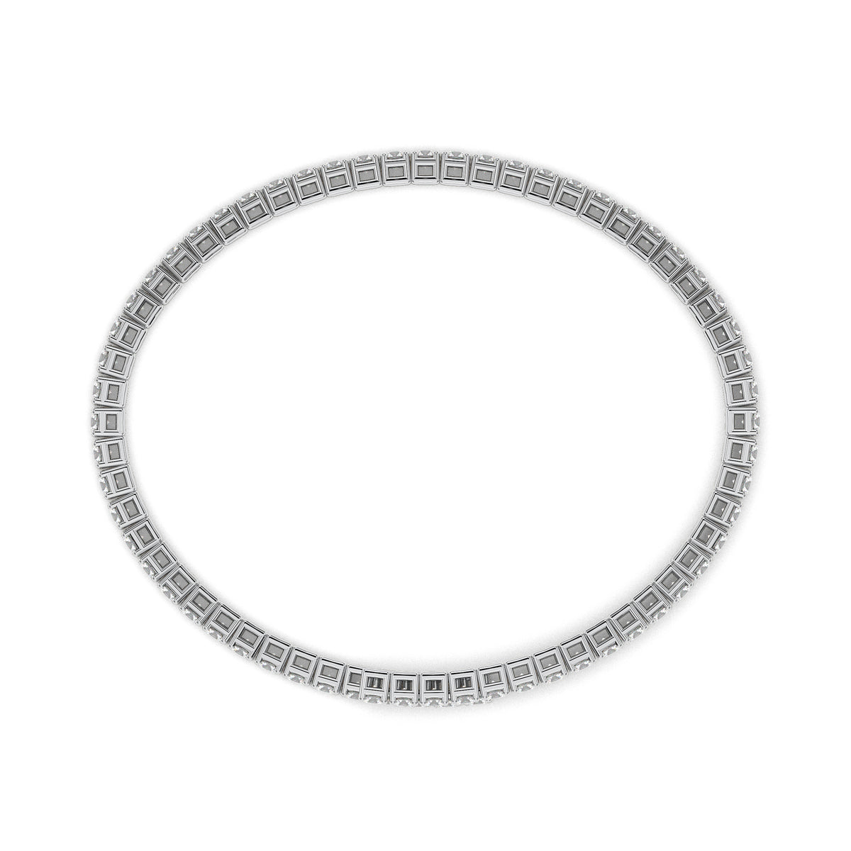 18K White Gold Vermeil