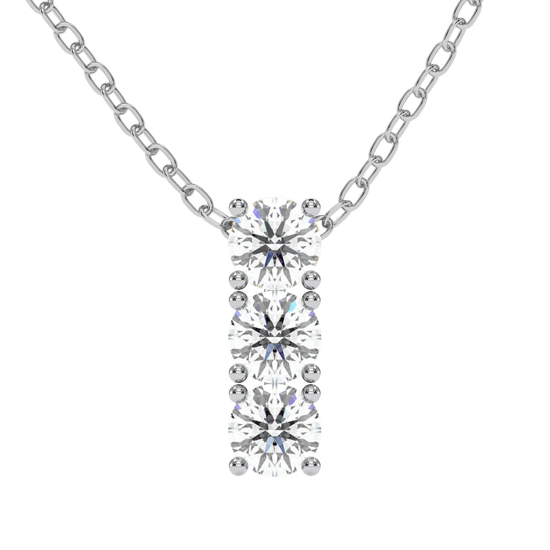 18K White Gold Vermeil / 1.50 CARAT