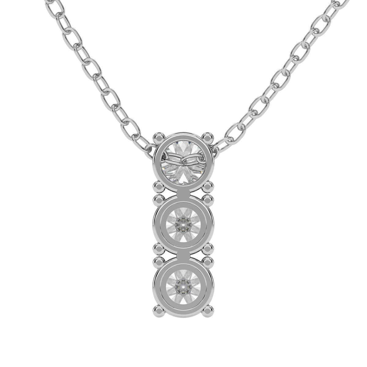 18K White Gold Vermeil / 1.50 CARAT