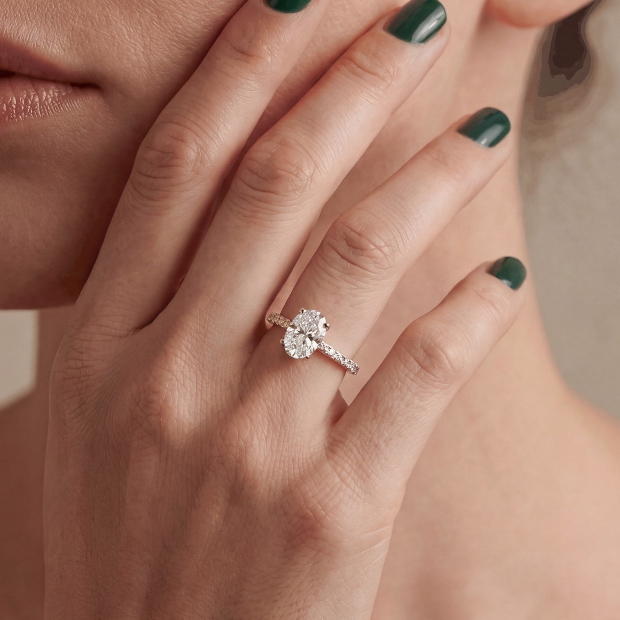 Ovale Discrète Ring