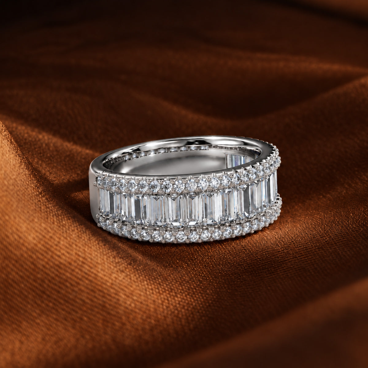 18K White Gold Vermeil