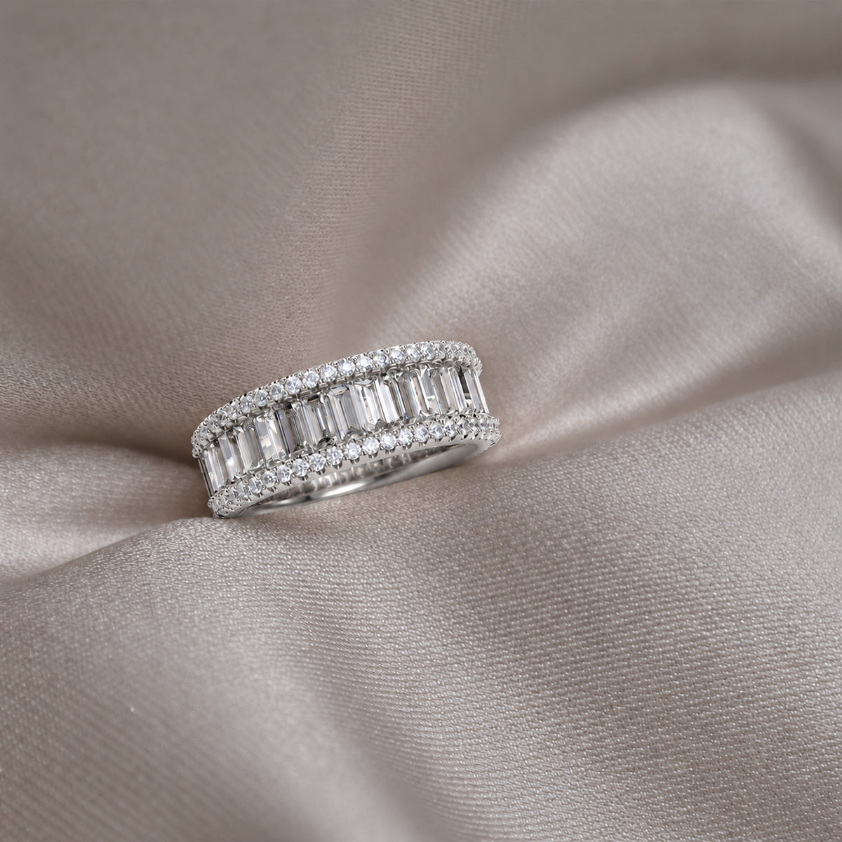 18K White Gold Vermeil