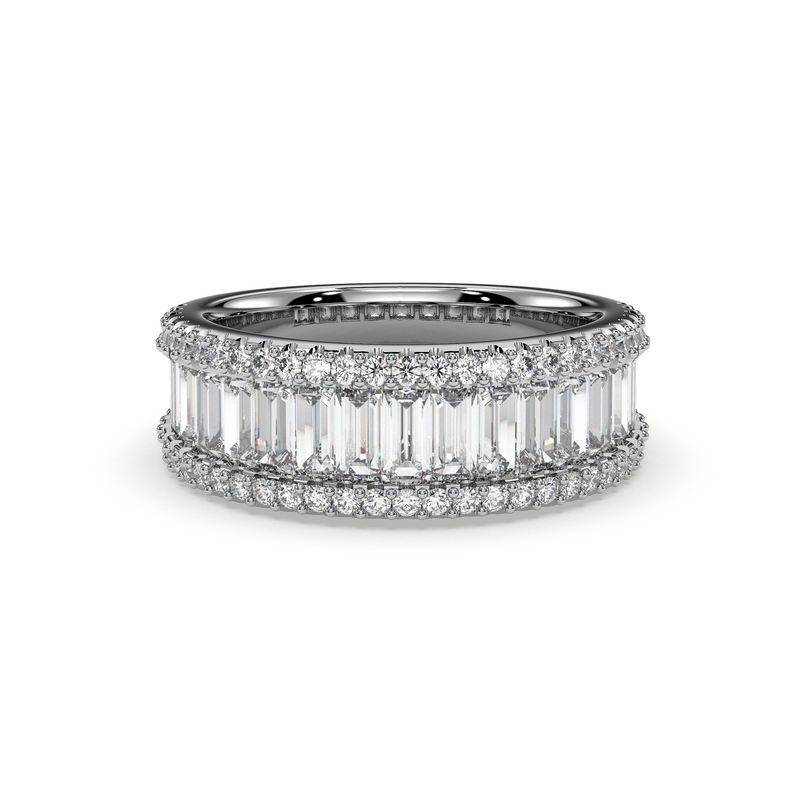 18K White Gold Vermeil