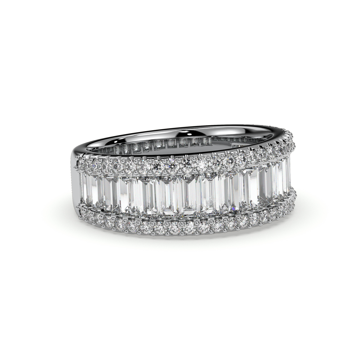 18K White Gold Vermeil
