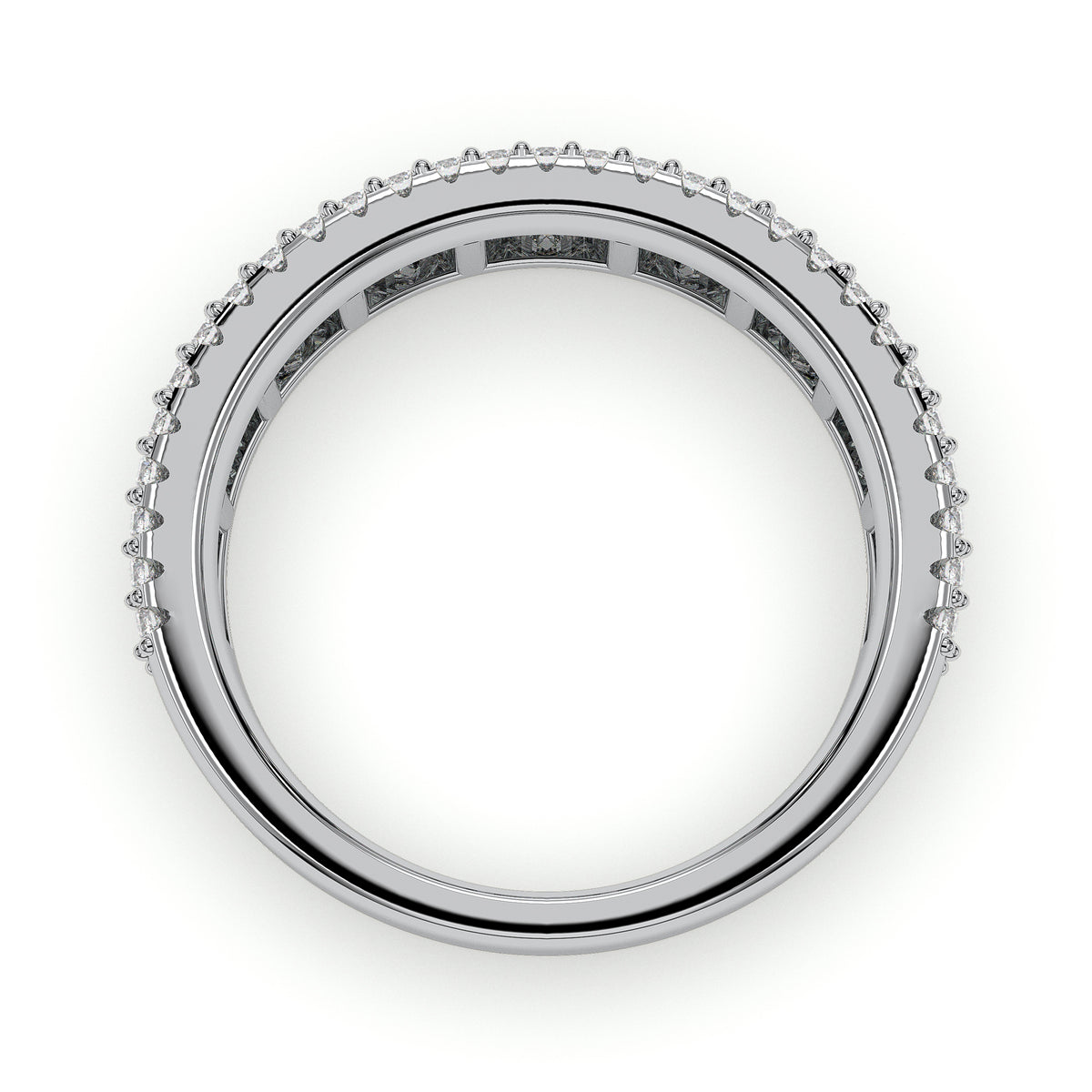 18K White Gold Vermeil