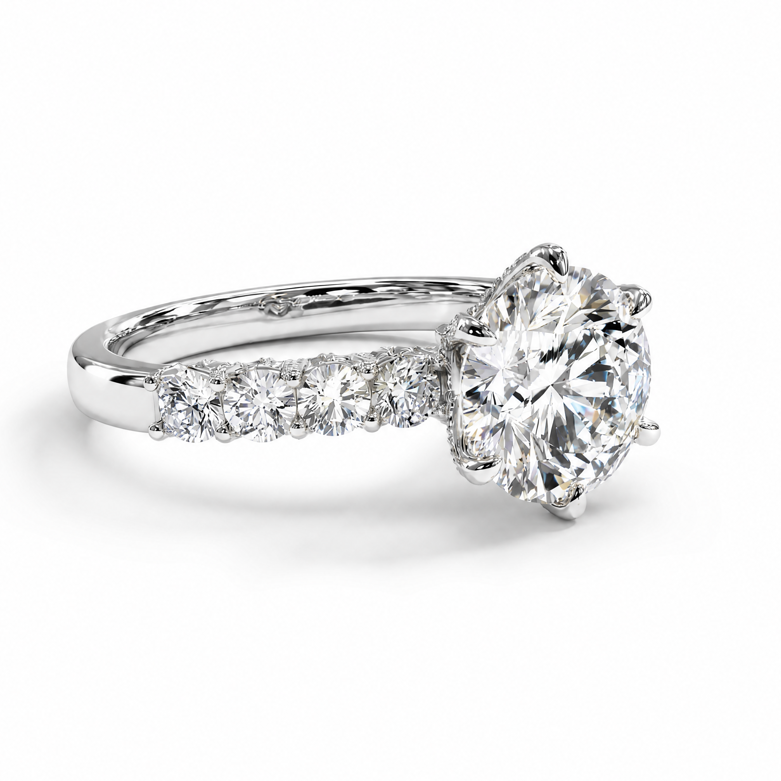 18K White Gold Vermeil / 5.00 CARAT