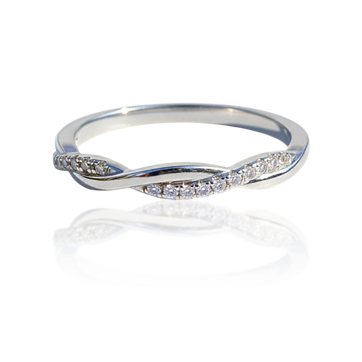 18K White Gold Vermeil