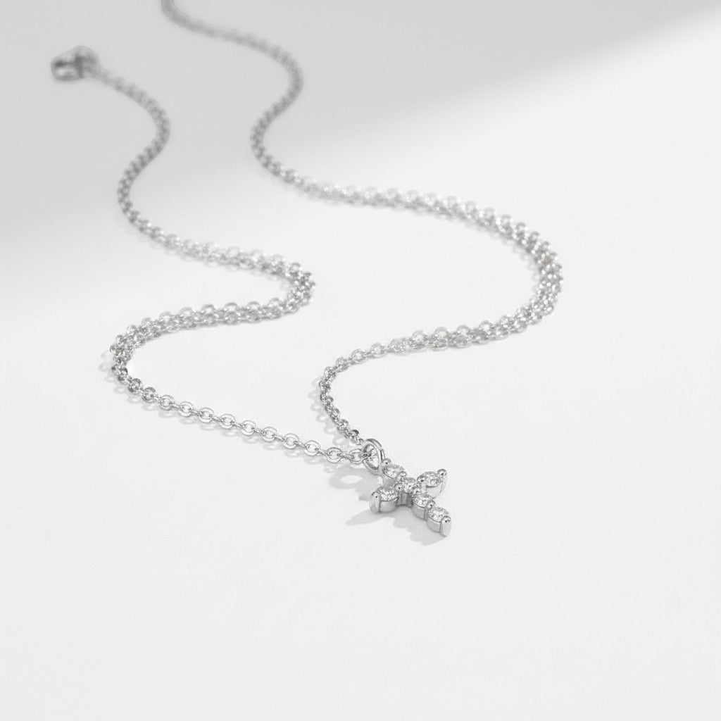 18K White Gold Vermeil
