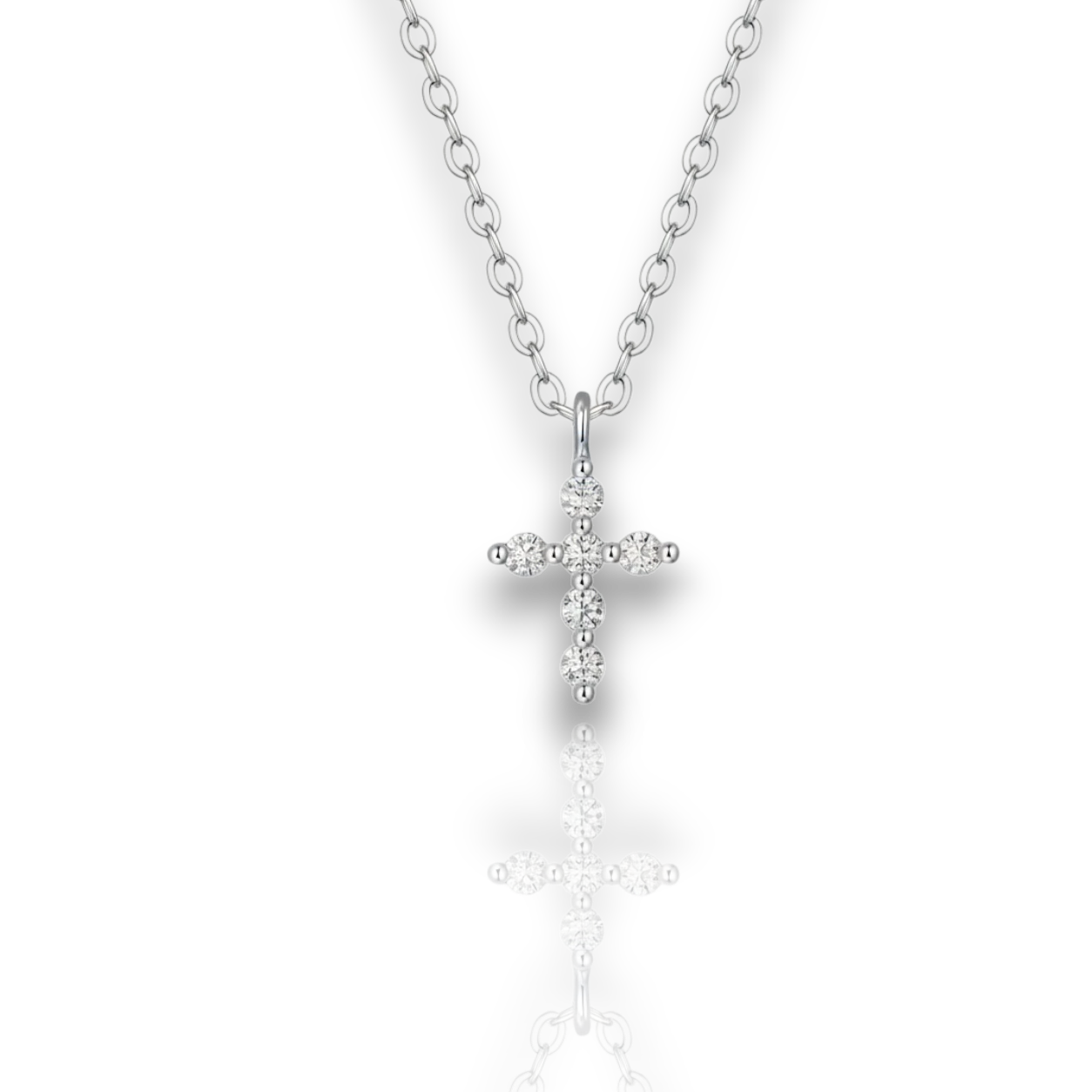 18K White Gold Vermeil