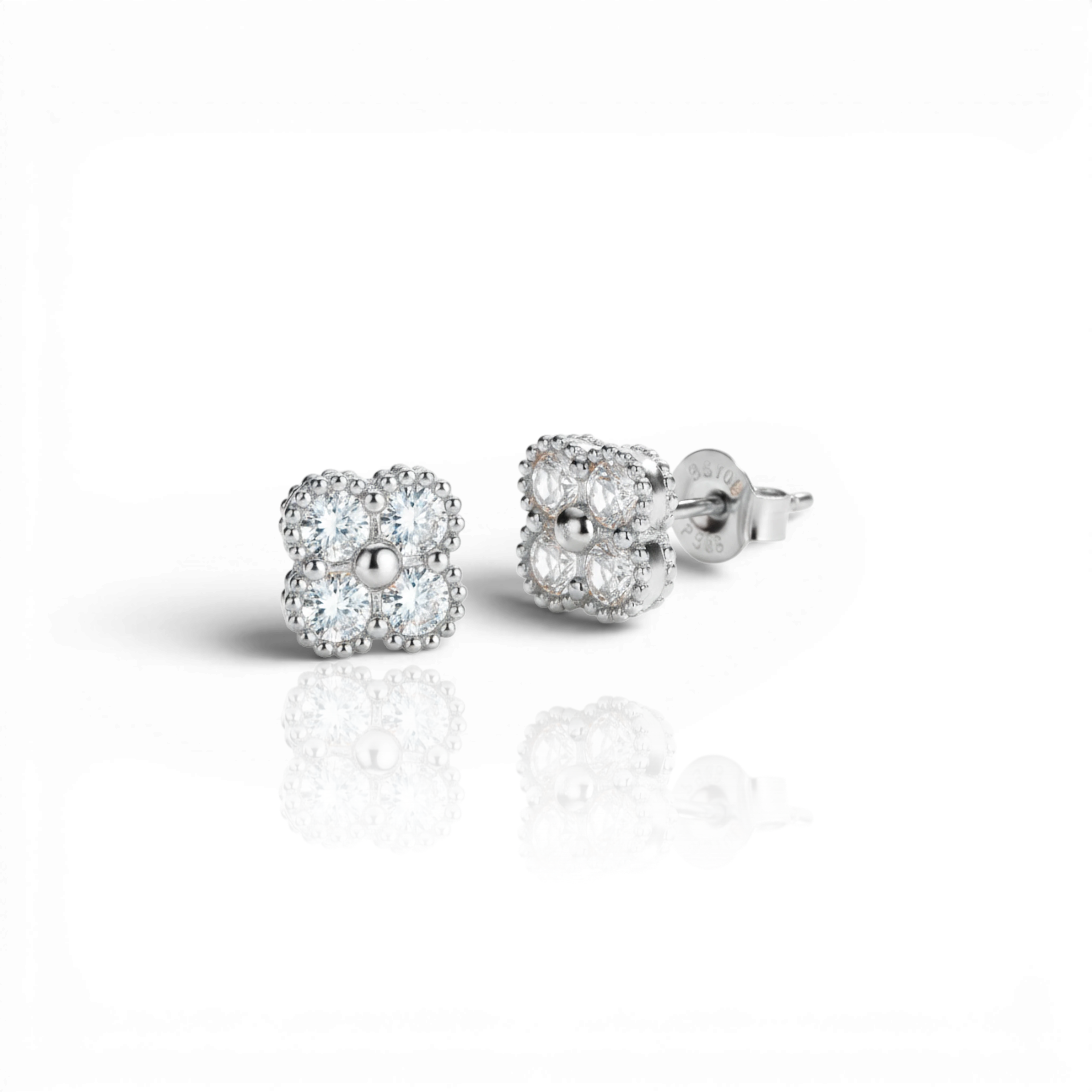 18K White Gold Vermeil