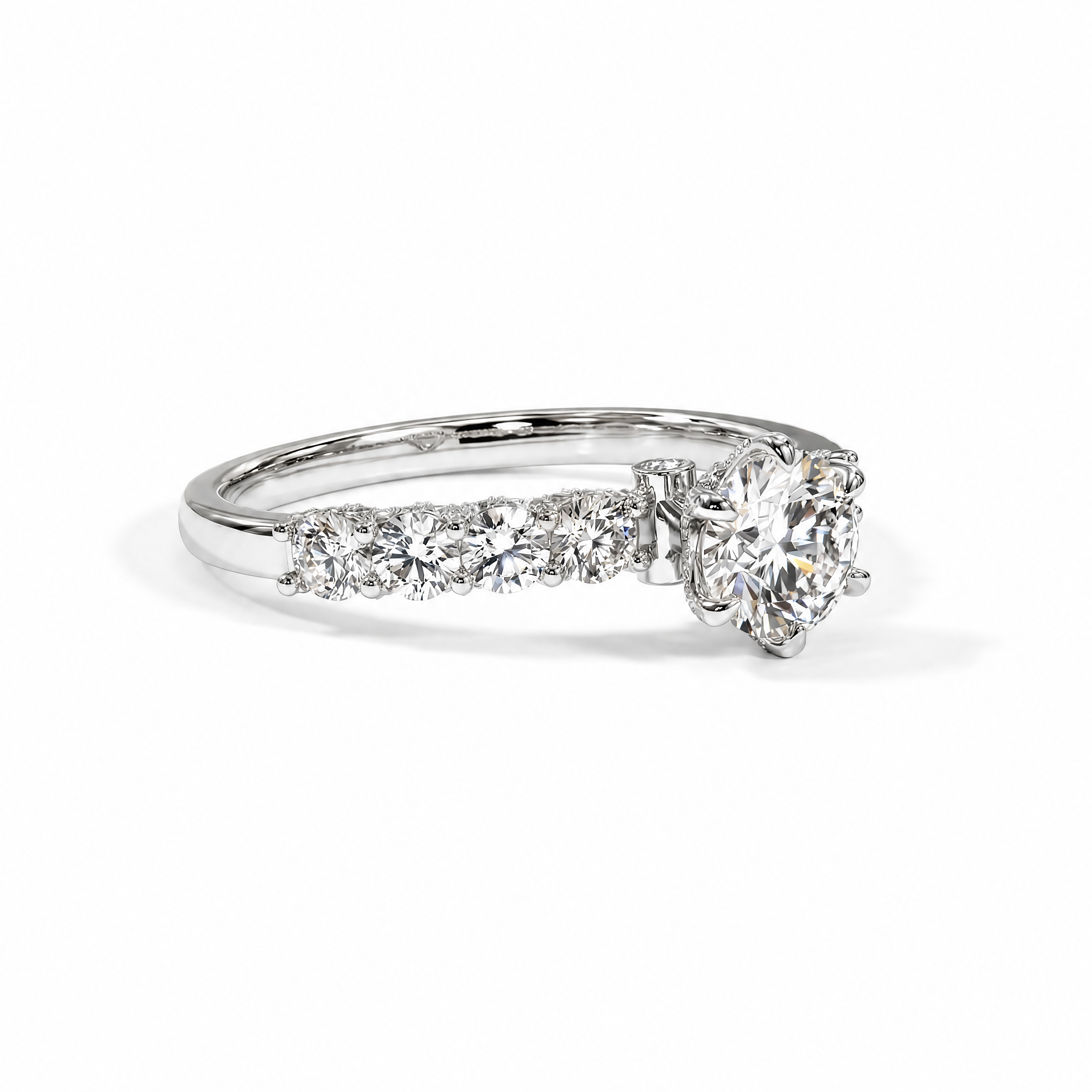 18K White Gold Vermeil / 2.00 CARAT