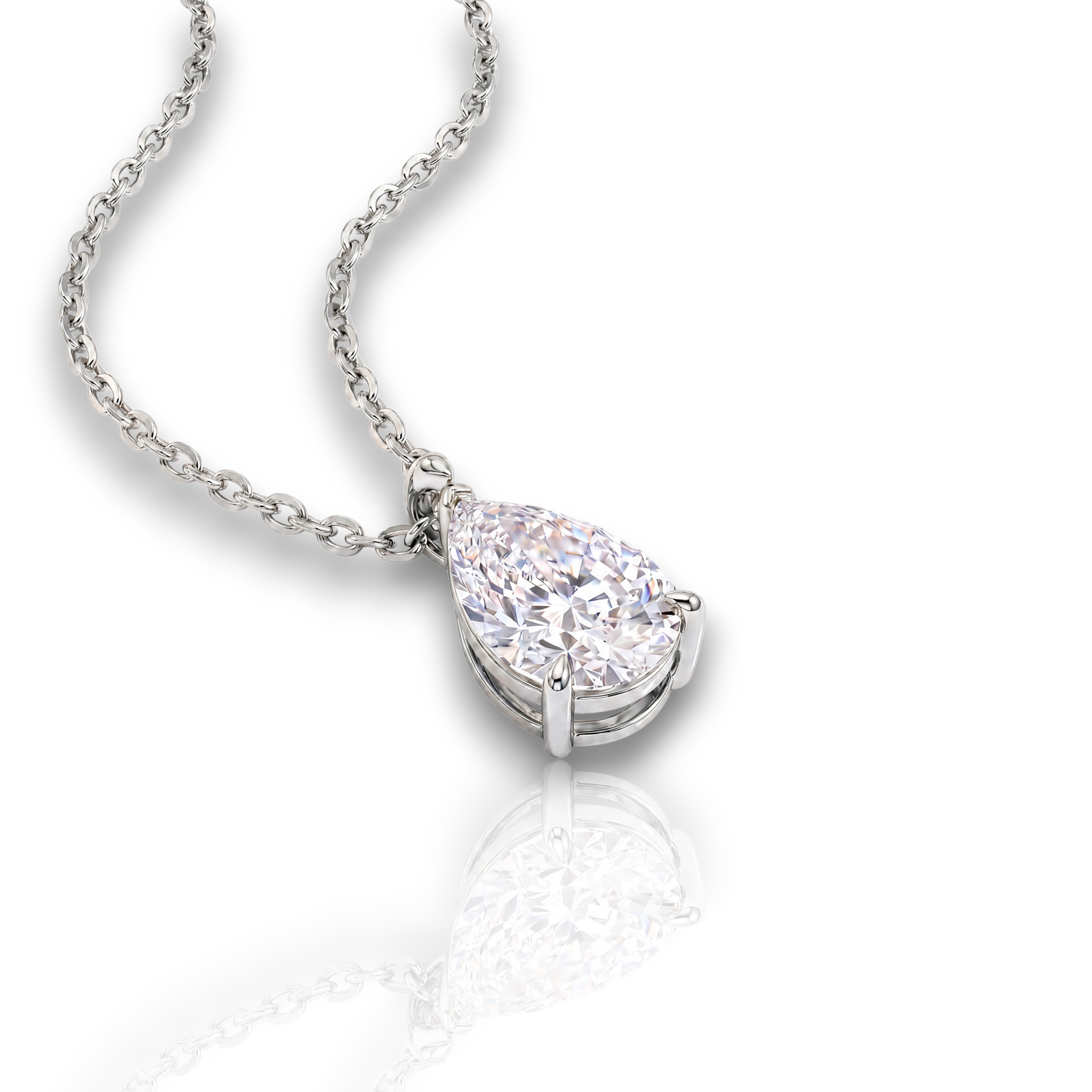 18K White Gold Vermeil / 1.50 CARAT 
