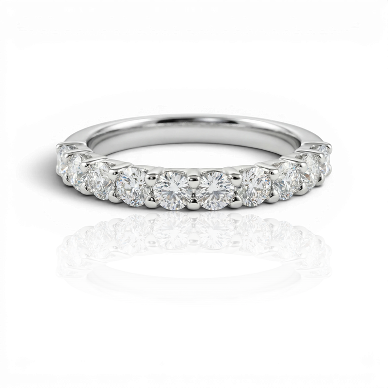 18K White Gold Vermeil