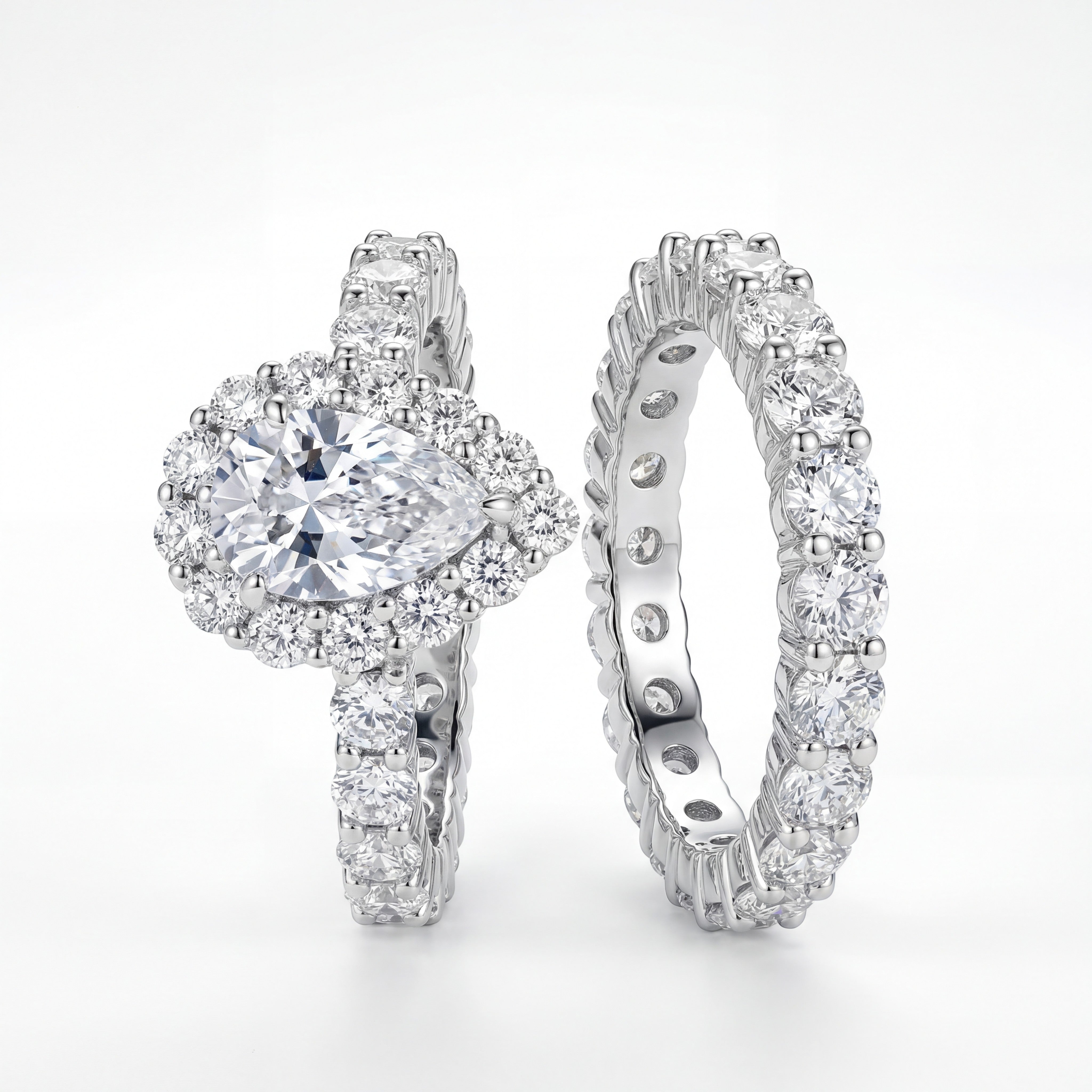 18K White Gold Vermeil
