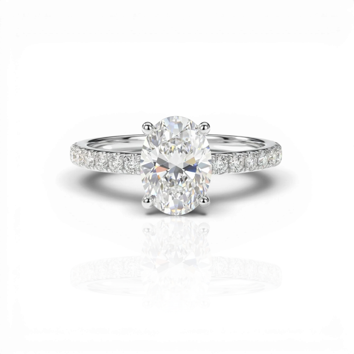 18K White Gold Vermeil