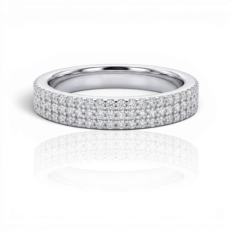 18K White Gold Vermeil