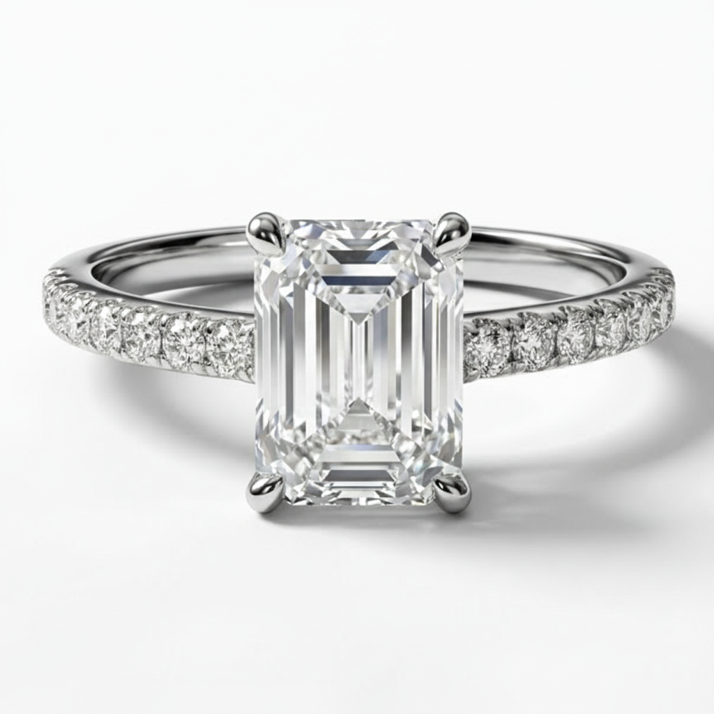 Émeraude Discrète Ring