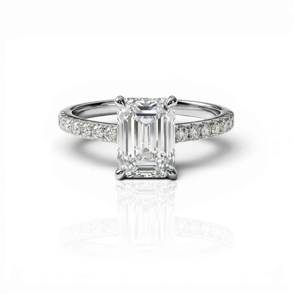 18K White Gold Vermeil