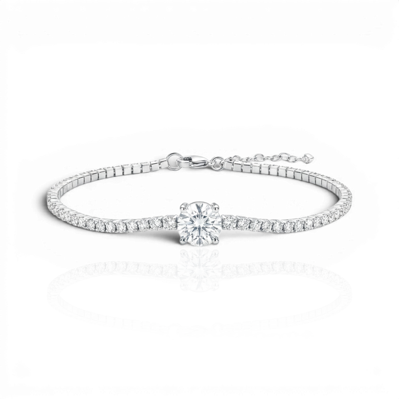 18K White Gold Vermeil
