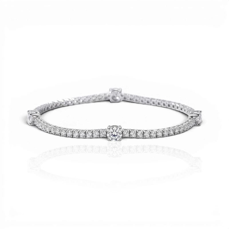 18K White Gold Vermeil