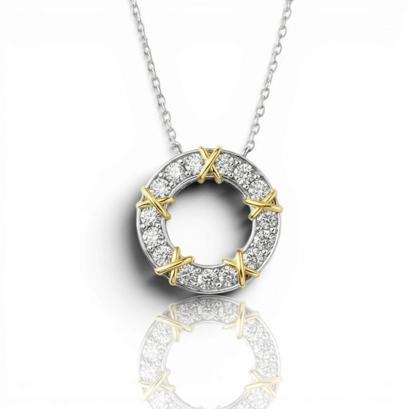 18K White Gold Vermeil