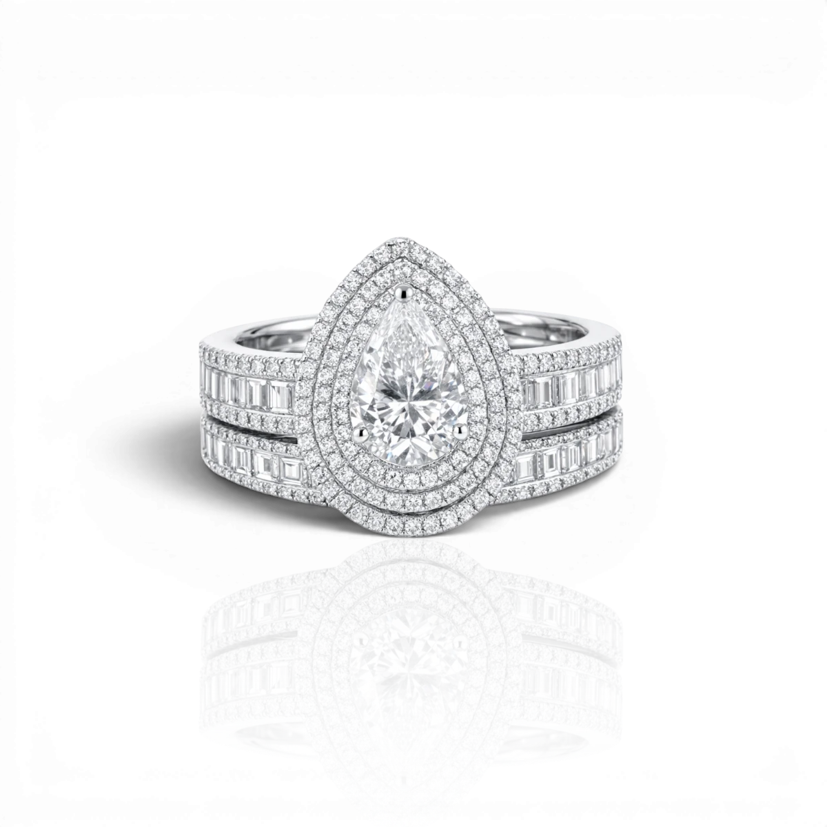 18K White Gold Vermeil