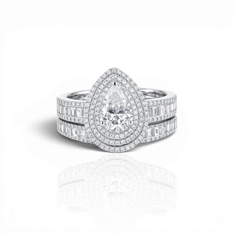 18K White Gold Vermeil