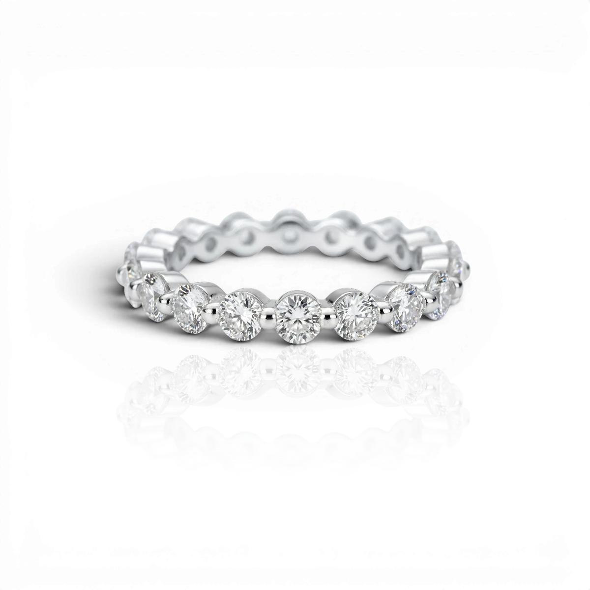 18K White Gold Vermeil