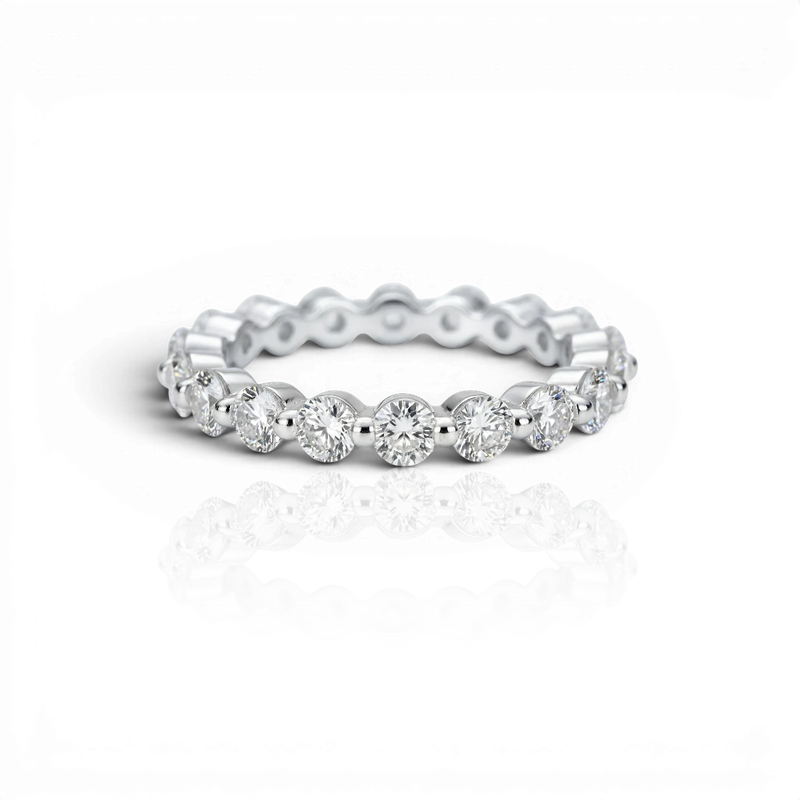 18K White Gold Vermeil