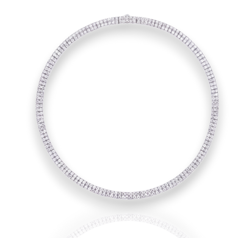 18K White Gold Vermeil