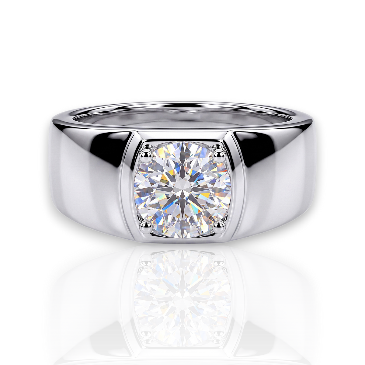 18K White Gold Vermeil