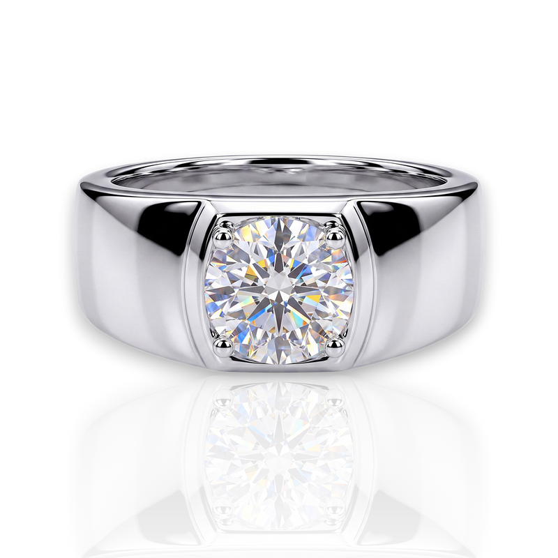 18K White Gold Vermeil