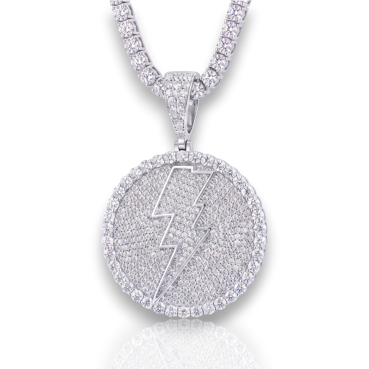 18K White Gold Vermeil