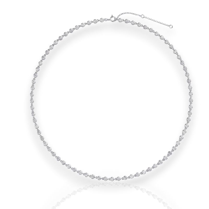 18K White Gold Vermeil