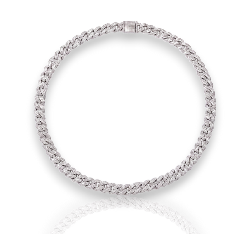 18K White Gold Vermeil