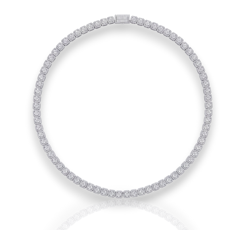 18K White Gold Vermeil