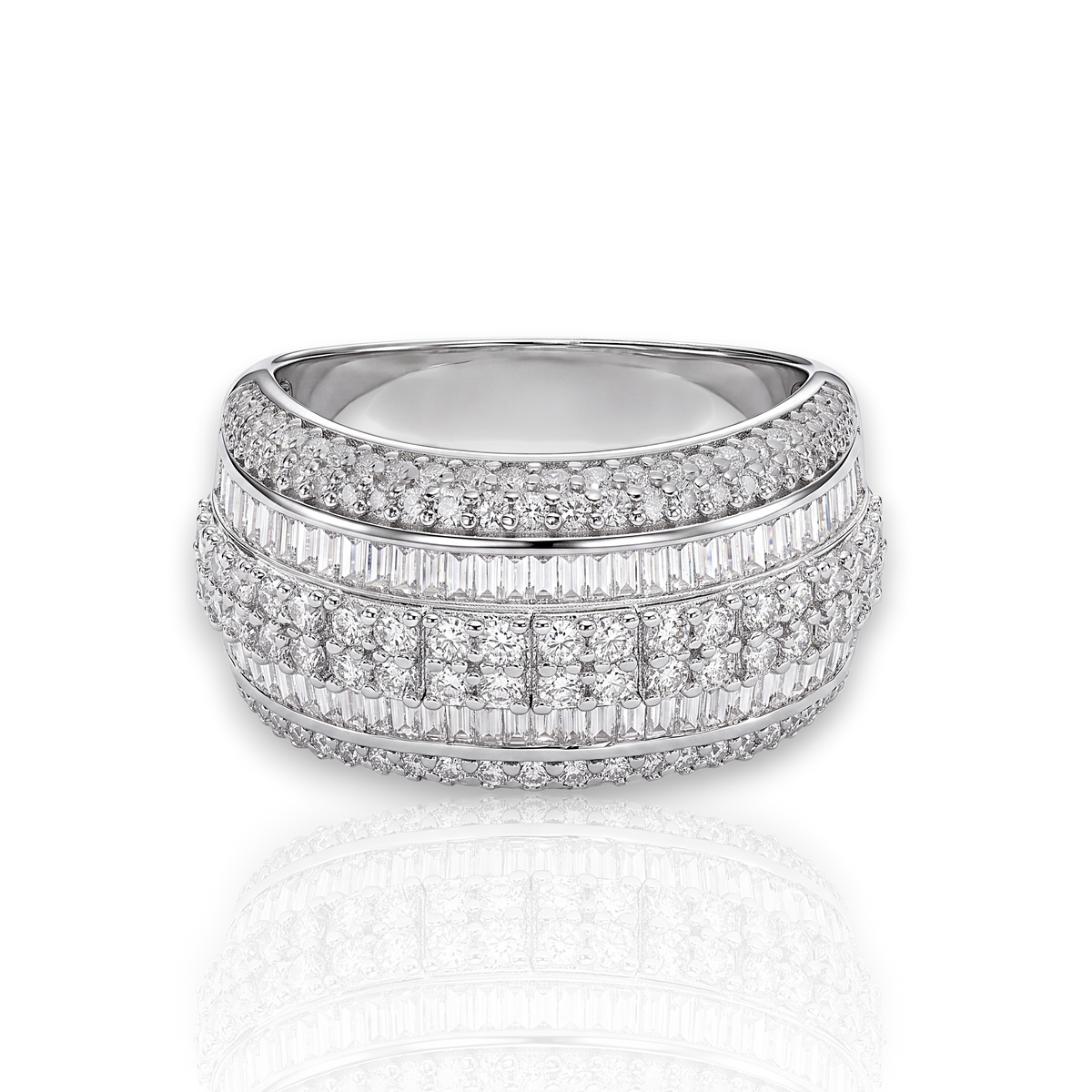 18K White Gold Vermeil