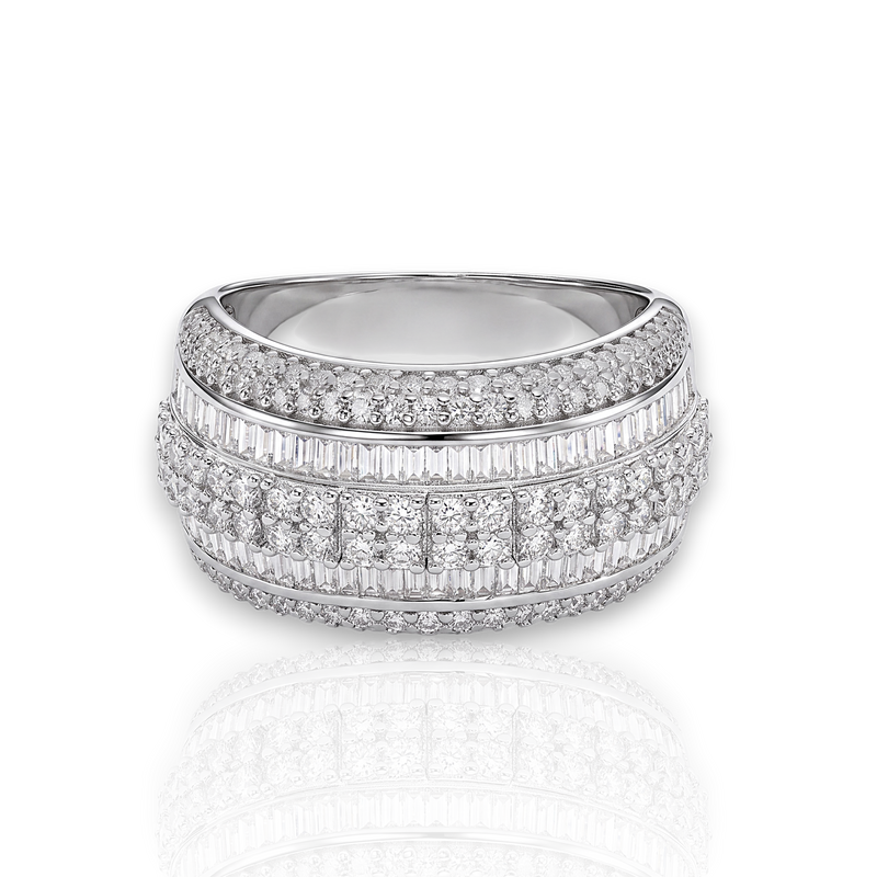 18K White Gold Vermeil