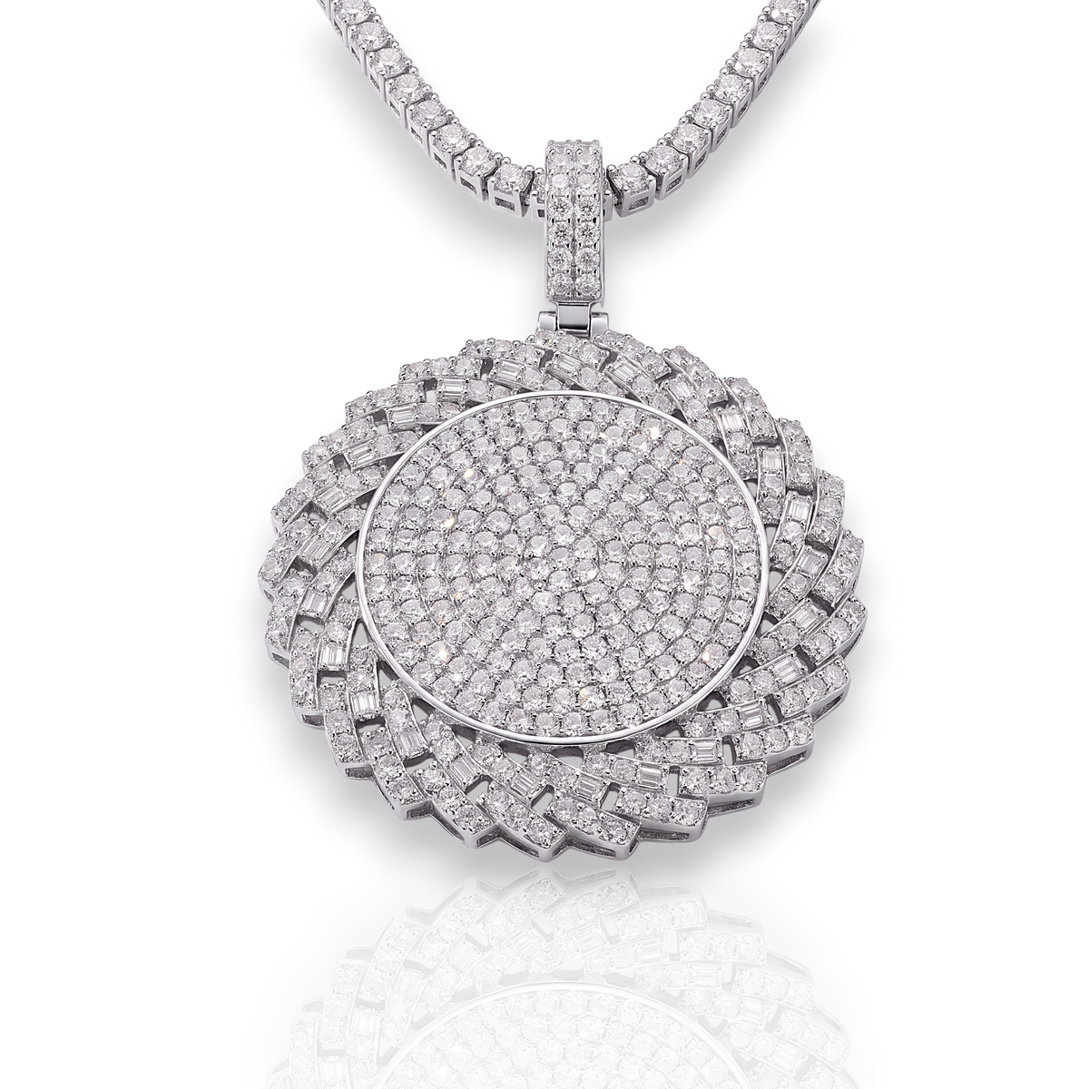 18K White Gold Vermeil