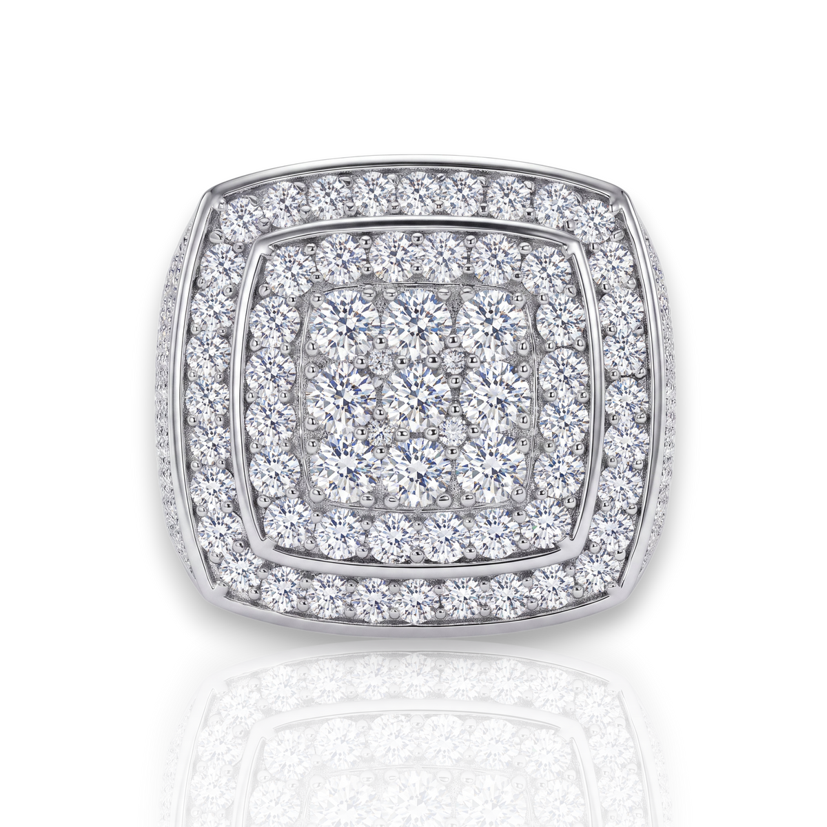 18K White Gold Vermeil