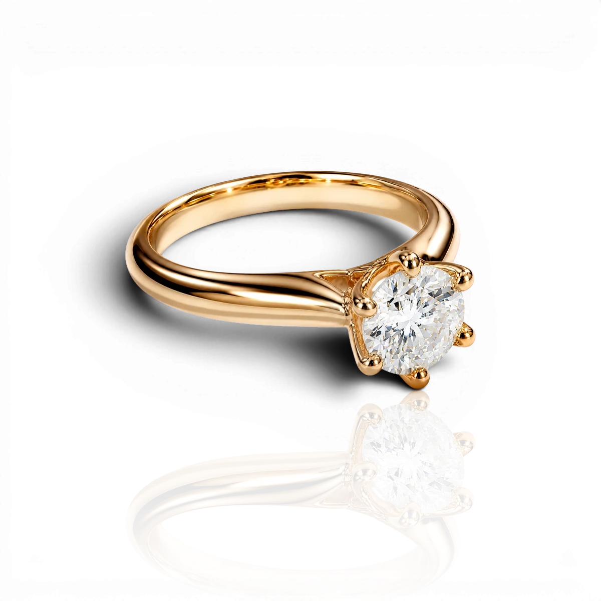 18K Yellow Gold Vermeil / 1.00 CARAT