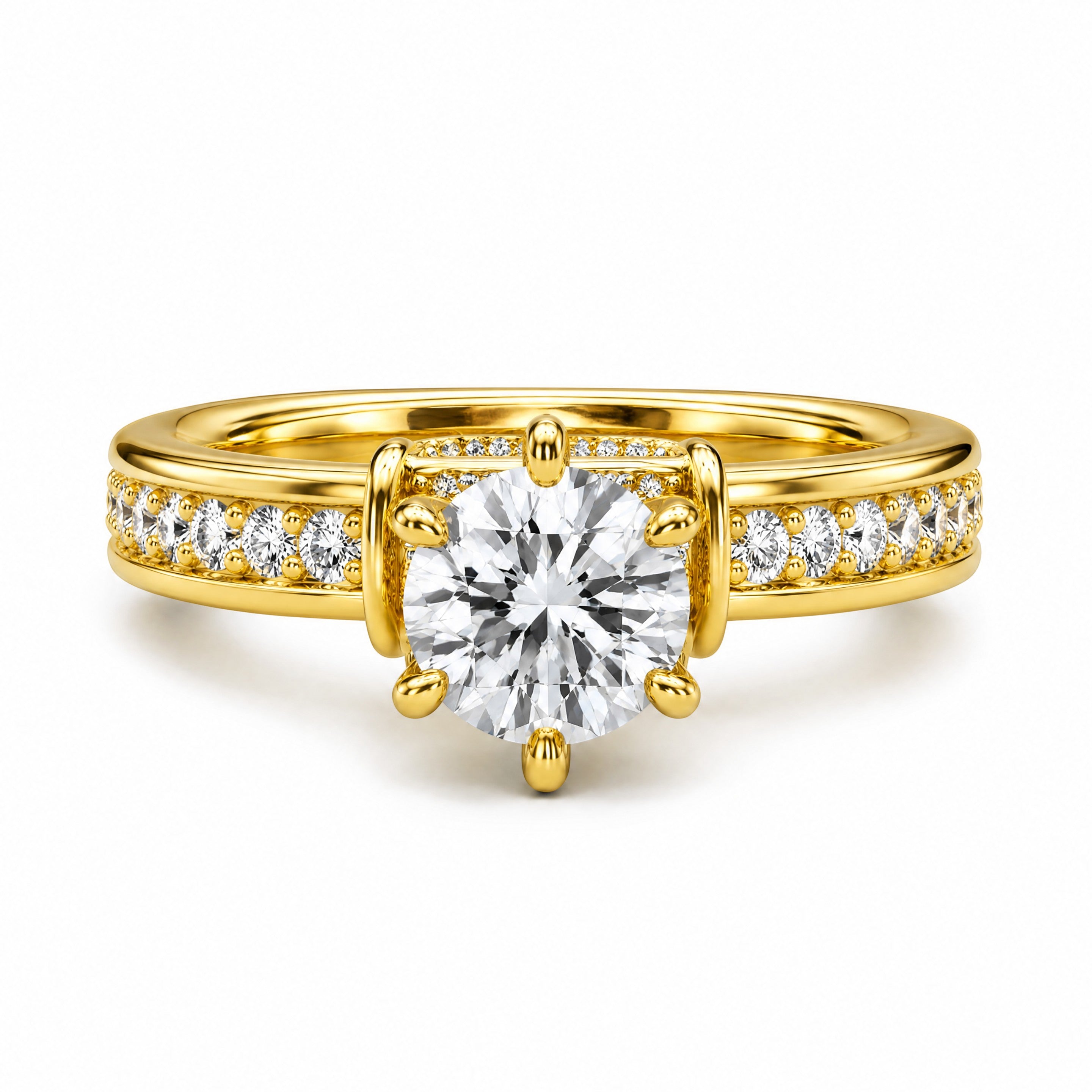 18K Yellow Gold Vermeil / 2.00 CARAT