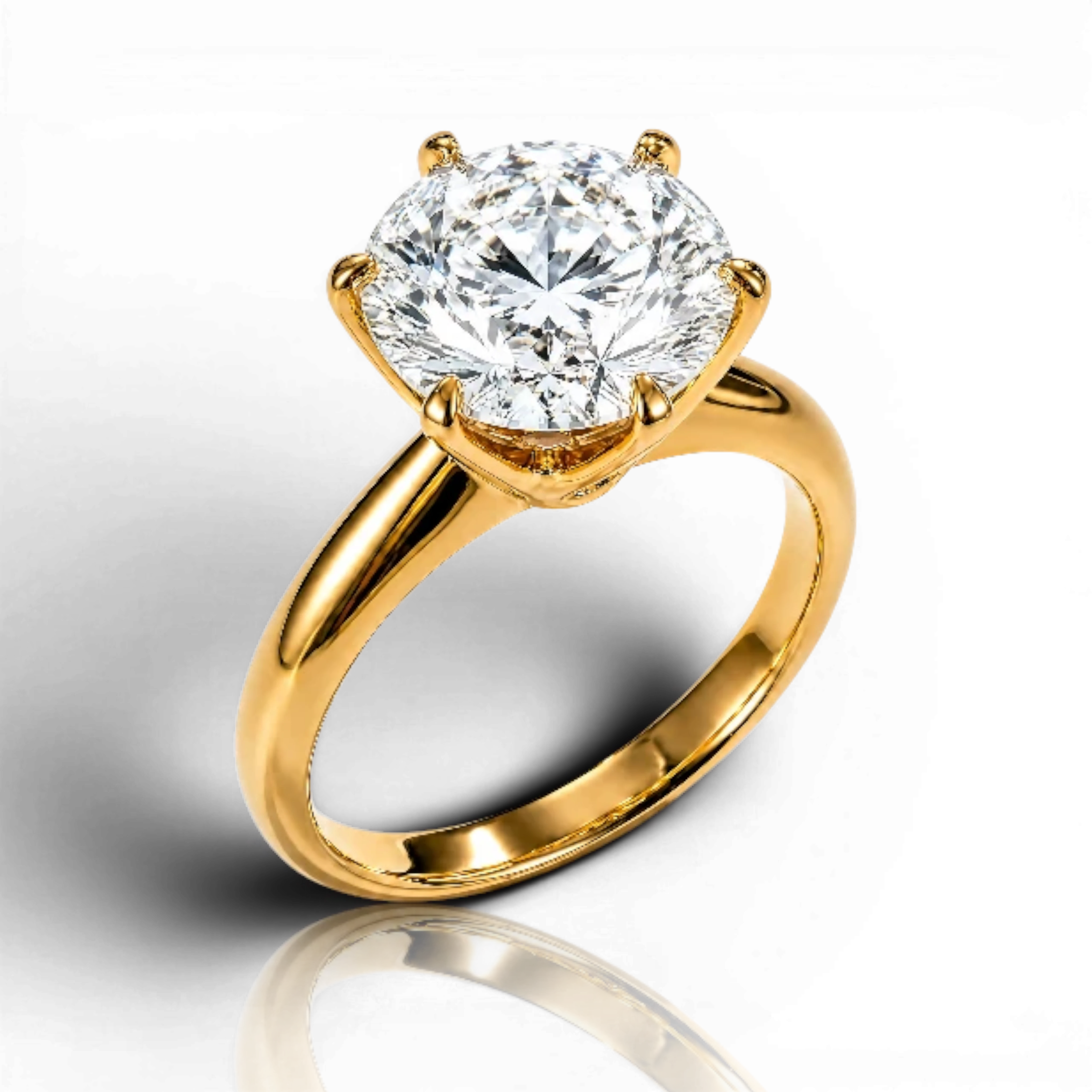 18K Yellow Gold Vermeil / 3.00 CARAT