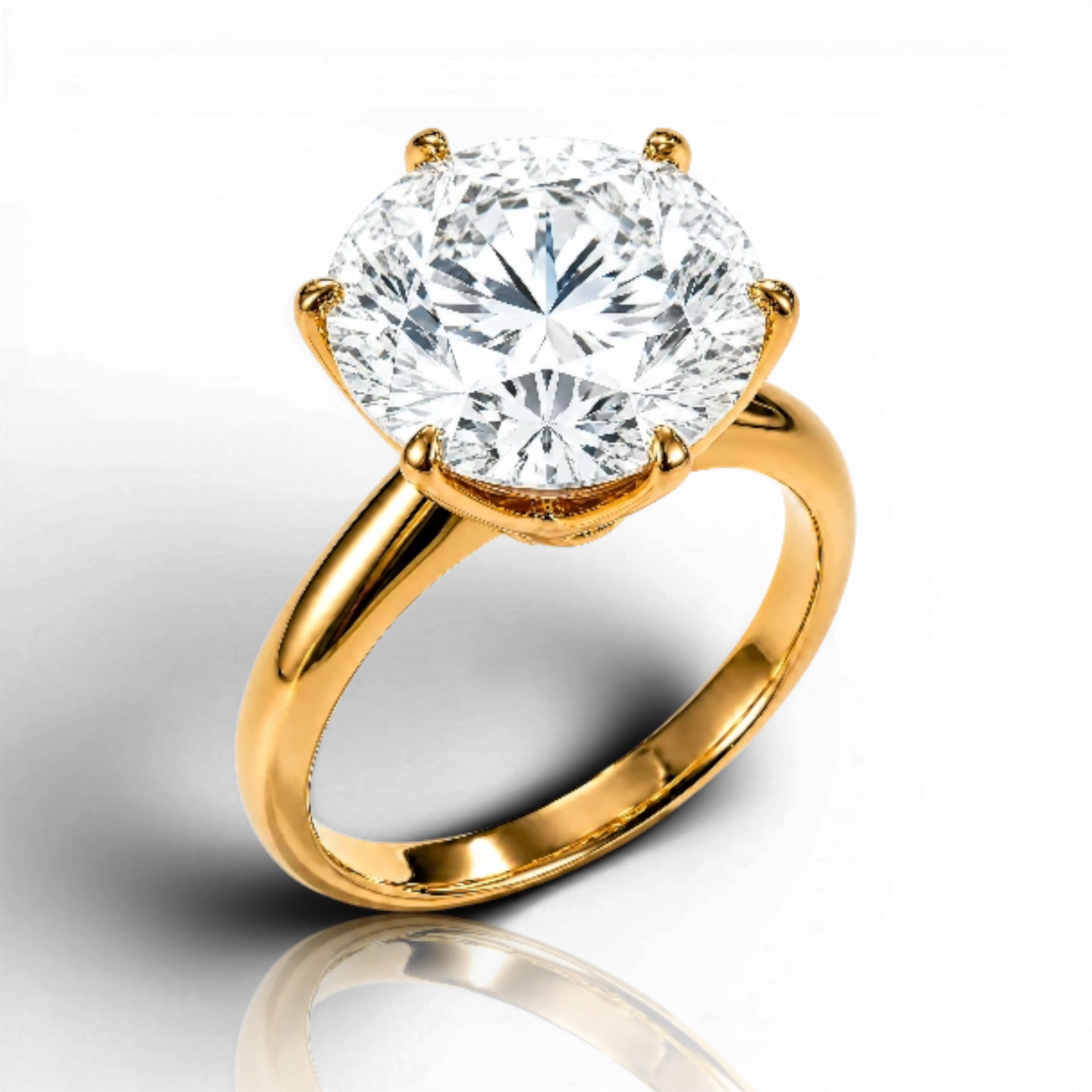 18K Yellow Gold Vermeil / 5.00 CARAT